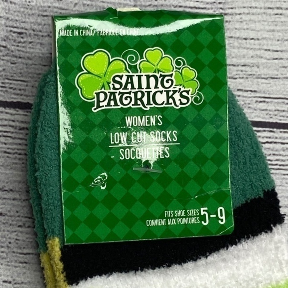 Saint Patricks Day Socks Womens Size 5 to 9 Low Cut Socks - Picture 8 of 8